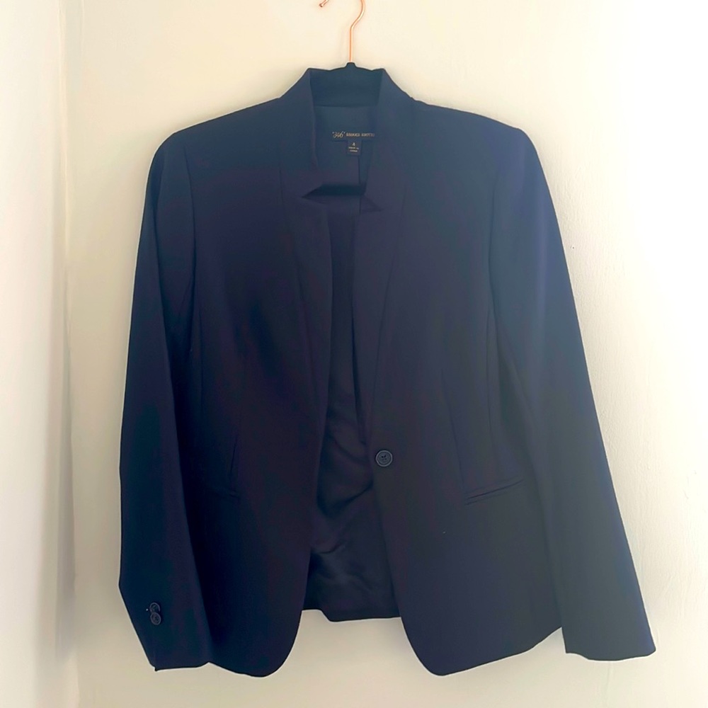 Brooks Brothers Women’s Wool Blazer Size 4 Navy